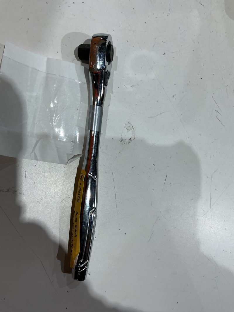 Condition photo showing As Is for kobalt 90 -tooth 3/8-in drive full polish handle ratchet