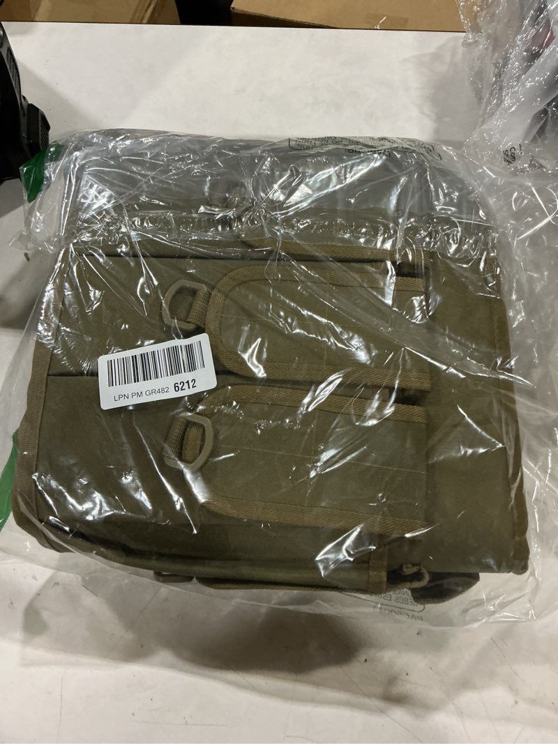 Condition photo showing Good Condition for aumtisc tactical rifle gun case, soft shotgun carrying range bag with 6 pouches, fastening straps inside, lockable zippers, and shoulder sling, 36/42 inch khaki-42" fits item up to 40"