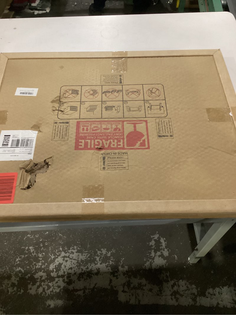 Condition photo showing New/Like New for Magnetic Glass Whiteboard, 24" x 18" Glass Dry Erase Board for Wall, Frameless White Board with 1 Marker Tray and 3 Magnets for Office, Home, Classroom - Normal White Normal White 24"W x 18"H