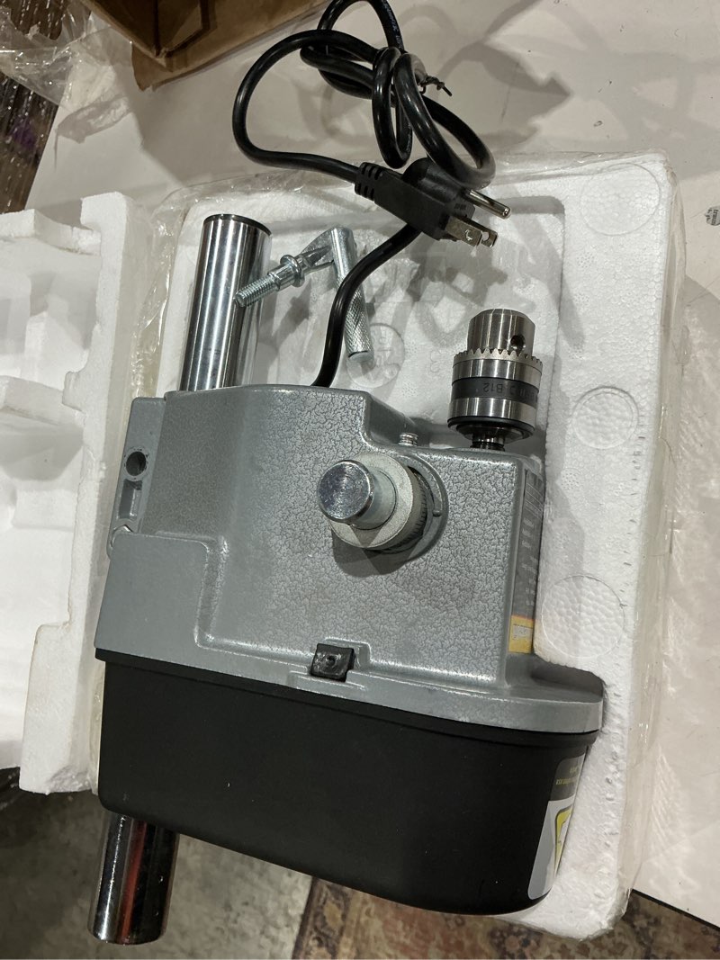 Condition photo showing As Is for portable drill press electric mini drill press bench small benchtop drill press
