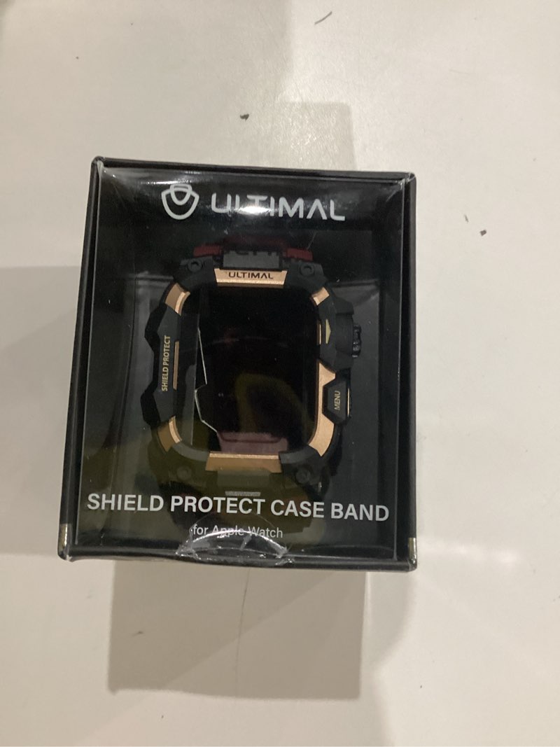 Condition photo showing Good Condition for ULTIMAL Rugged Case with Band for Apple Watch 44mm,Compatible with Apple Watch Series SE 3/SE 2/SE Generation/6/5/4, Military Grade Shockproof Bumper Cover for iWatch Tactical Band Men (44mm,Red) Red 44mm