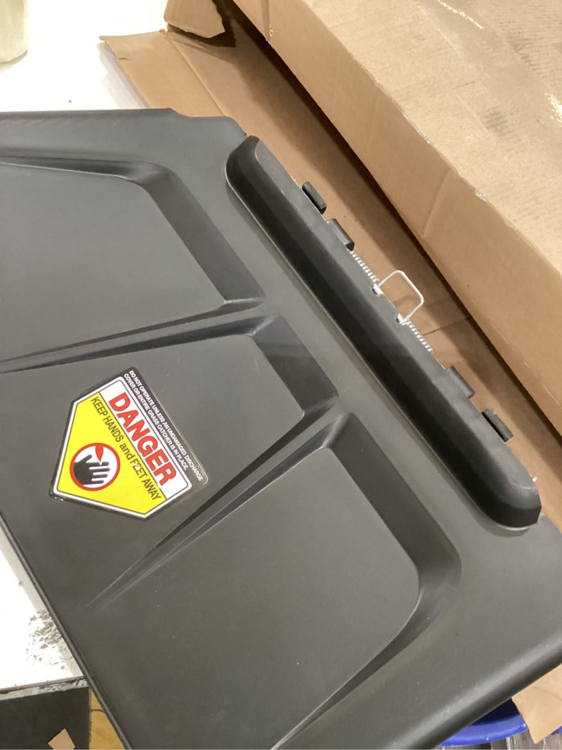 Condition photo showing Good Condition for 04795000 side discharge chute compatible with ari-ens & gravely ztx42 ztx52 ztxl42 ztxl52 lawn mower, fits for zt xl series 48", 52", and 60" lawn mowers