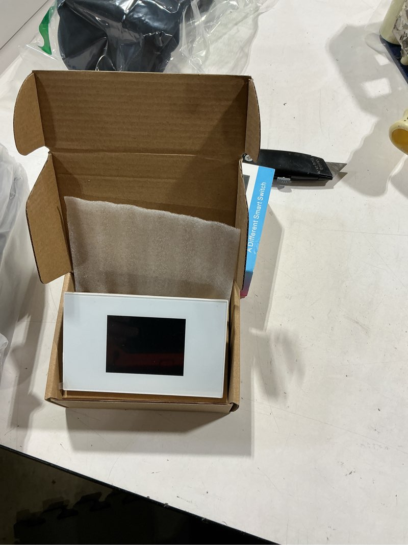 Condition photo showing Good Condition for lanbon smart light switch,1/2/3 gang,3 way for whole house, lcd magic panel by wifi mesh never be offline, 2.4g wi-fi smart switch compatible with alexa&google home, neutral wire required,l8-hs-white