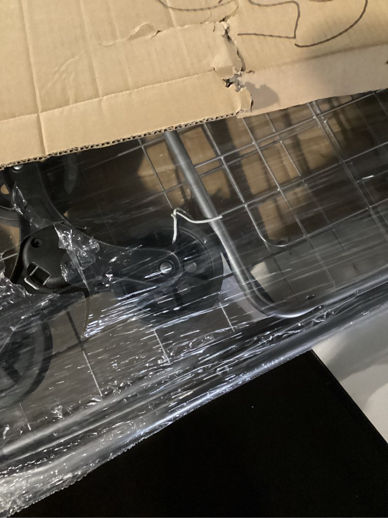 Condition photo showing New/Like New for Amazon Basics Foldable Shopping Utility Cart with 360-Degree Wheels, Easy Assembly, Black, X-Large