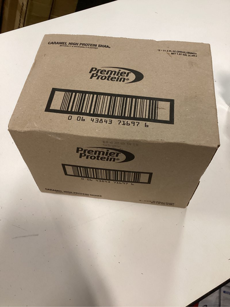 Condition photo showing New/Like New for Premier Protein Shake, Caramel, 30g Protein, No Added Sugar, 24 Vitamins & Minerals to Support Immune Health, 11 fl oz, 12 Pack (Packaging May Vary) Caramel 11 Fl Oz (Pack of 12)