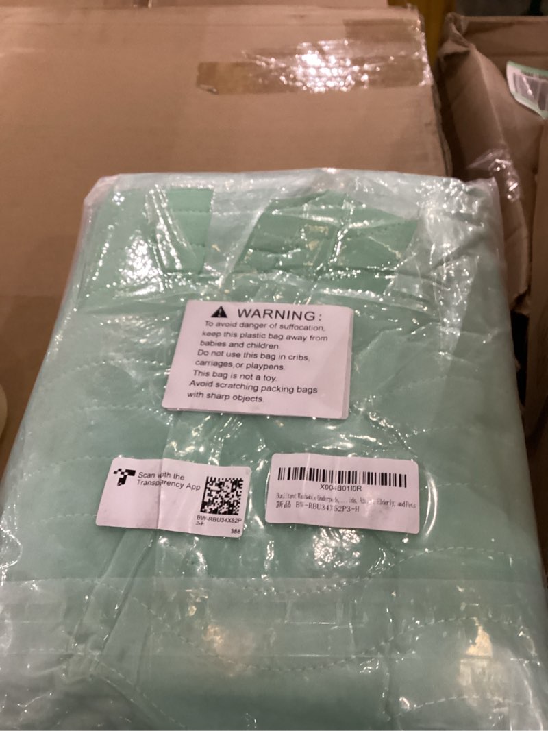 Condition photo showing New/Like New for Incontinence Washable Bed Pads with 8 Sturdy Handles, 34”×52”,3 Pack, Positioning Bed Pads for Elderly, Bedridden, Disabled, Transferring,Mattress Protection, Reusable Underpads 34x52-3Pack