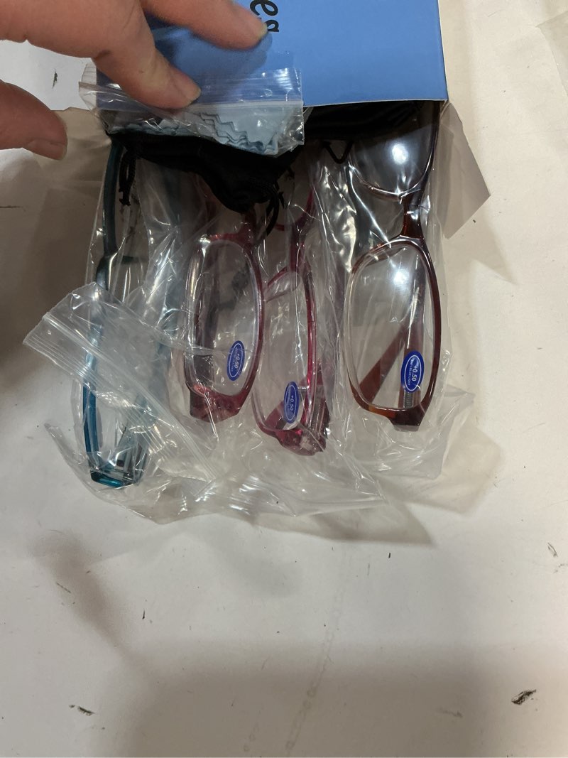 Condition photo showing Good Condition for NORPERWIS 6 Pack Ladies Reading Glasses for Women Blue Light Blocking Spring Hinge Fashion Eyeglasses Readers for Women (Mix Color, 0.50) Mix Color 0.5 x