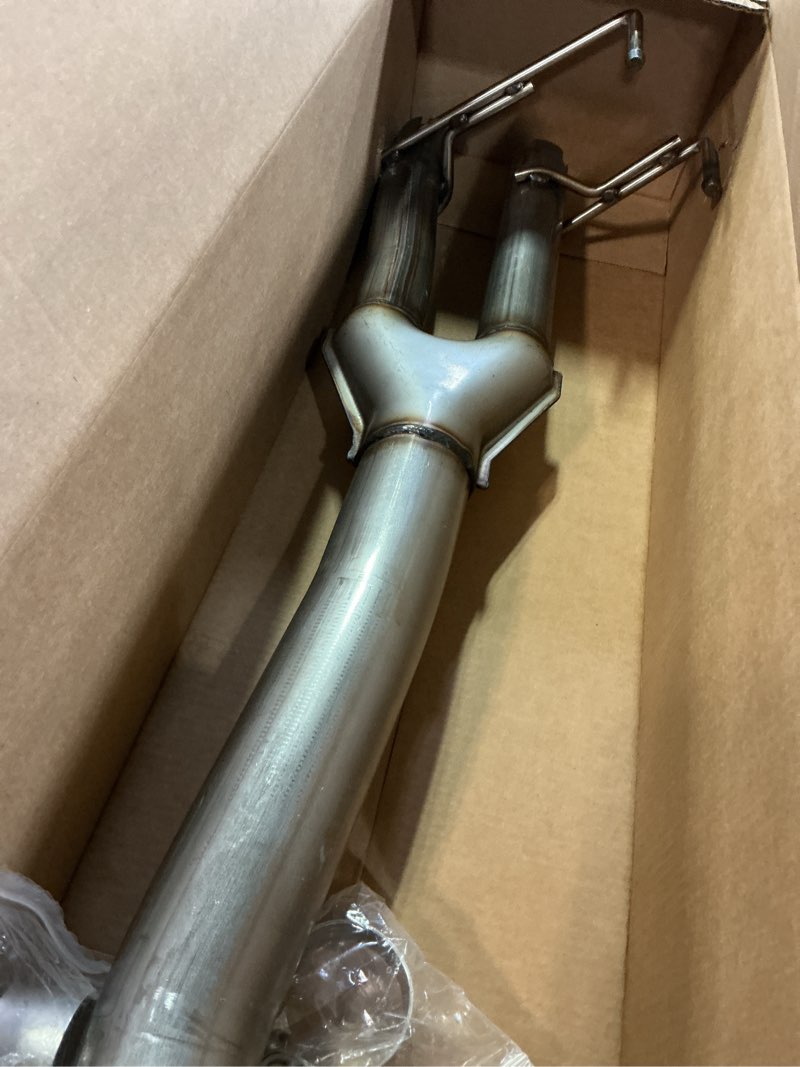 Condition photo showing As Is for Direct-Fit Muffler 409S,2-Chamber Exhaust Muffler Kit Fits Exhaust 2009-2018 Dodge Ram 1500 Aggressive Series,Stainless Steel Performance 3''Inlet/2.25'' Y-pipe