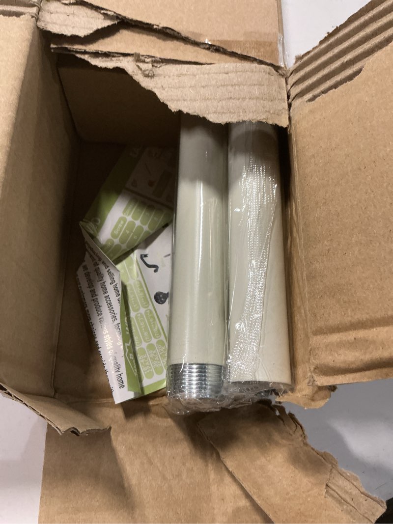 Condition photo showing Good Condition for White Farmhouse Curtain Rods for Windows:36-88" Heavy Duty Adjustable Curtain Rod for Bedroom Living Room,Boho Decorative Rustic Drapery Rods with Vintage Coastal Texture Finials,Antique White 36-88" & 1pack Antique White