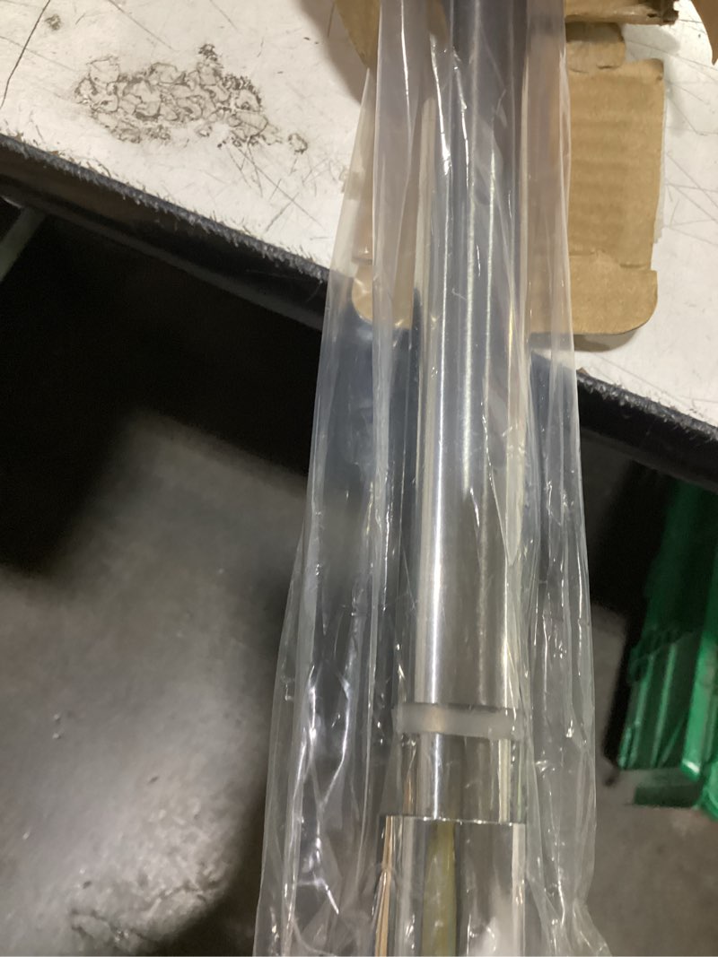 Condition photo showing Good Condition for briofox shower curtain rod 43-73 inches, rustproof and non-slip spring tension rod for window or bathroom, polished 304 stainless steel