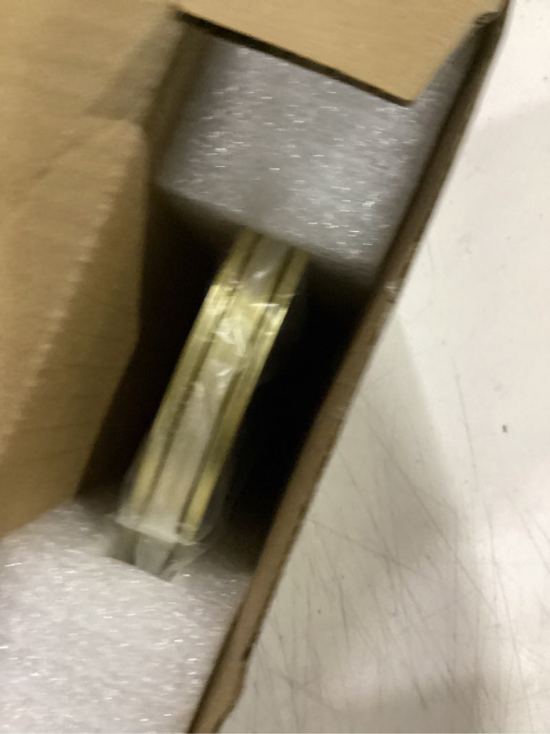 Condition photo showing Good Condition for redhugo double glass frame for pressed flowers handmade, pressed flower frame, hinged tabletop brass photo frames, dried flower display folding picture frame for home, arcshaped, gold, 5×7 inches gold 5l" x 7w"