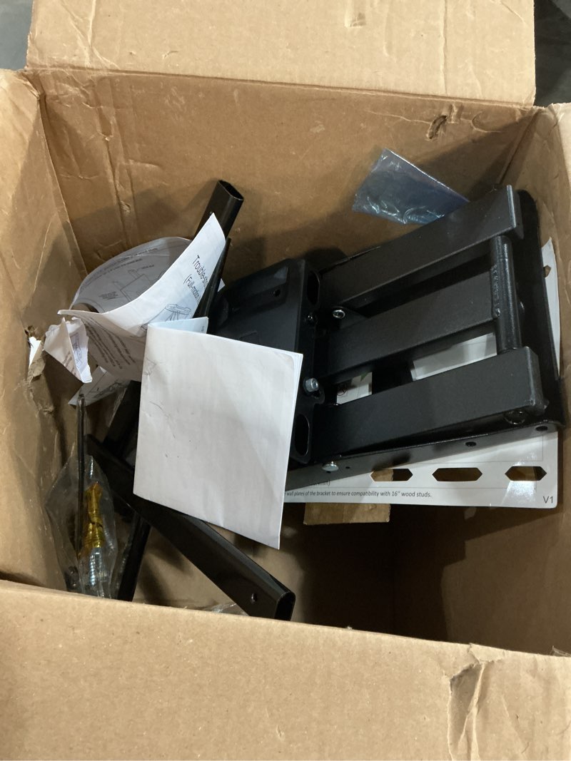 Condition photo showing As Is for Full Motion TV Wall Mount for Most 37"-84" Flat Screen TV, Swivel or Tilt TV Wall Bracket with Dual Articulating Arms, for 12"-16" Wood Studs, Max VESA 600x400mm, Load 120 lbs by USX MOUNT 37-84 inch, 120 lb