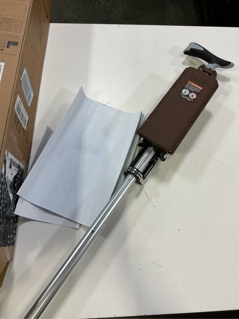 Condition photo showing Good Condition for step2gold ta-da chair, portable trekking hiking pole, folding walking stick with seat, walking cane with chair, foldable chair, lightweight aluminum, easy carry and storage, anti-slip m (33.4") black