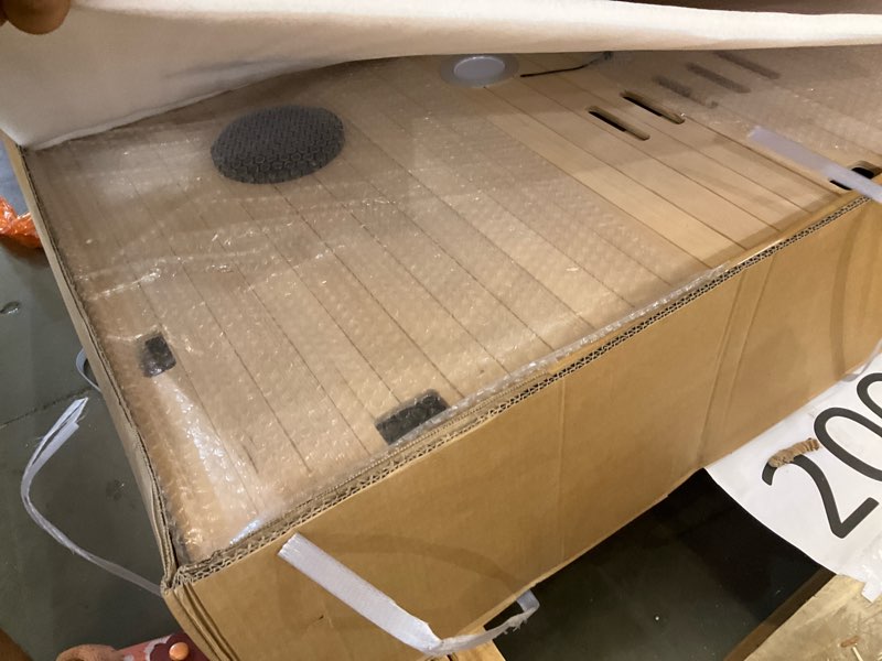 Condition photo showing As Is for blue wave coronado 2-person hemlock deluxe infrared sauna with 6 carbon heaters