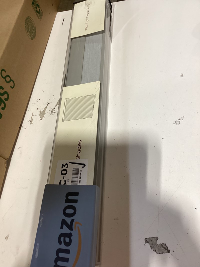 Condition photo showing New/Like New for allesin zen no drill blinds for windows blackout cordless cellular shades honeycomb blinds pull down, free stop easy install for home and office, blackout, light gray, 23" w x 64" h light gray-100% blackout 23"w x 64"h