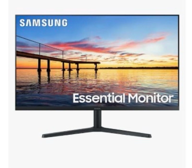 samsung 32-inch flat computer monitor, 75hz, borderless display, amd freesync, game mode, advanced e