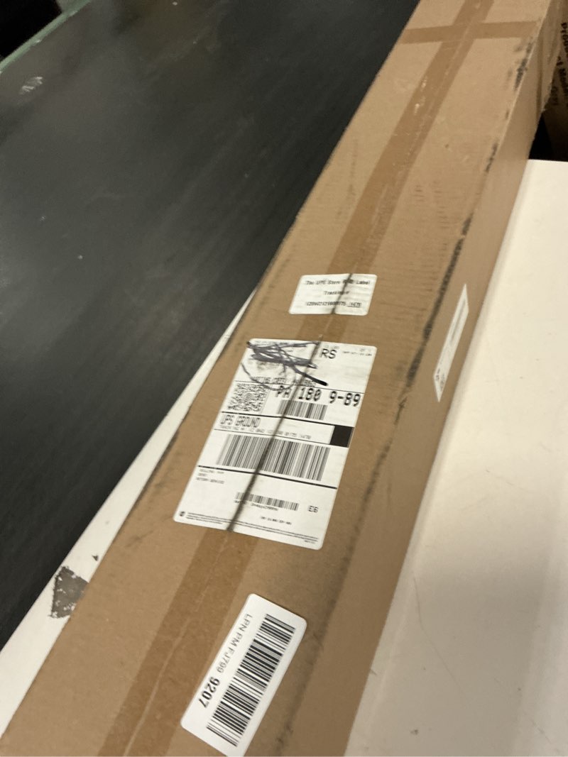 Condition photo showing New/Like New for PHPH 48 Inch Wood Floating Shelves for Wall, Wooden Wall Shelves for Bedroom, Set of 4 Light Brown Light Wood 48in