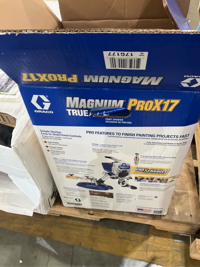 Condition photo showing As Is for graco magnum 3000 psi steel airless paint sprayer stand