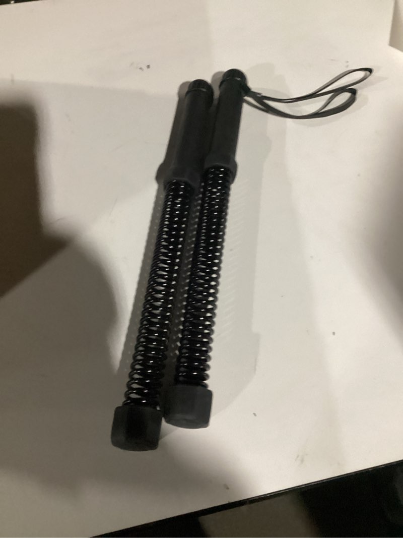 Condition photo showing As Is for Weighted Ropeless Battle Ropes, Heavy Duty Workout Rope for Home Gym with Training Poster, Portable Arm Exerciser Rope for Strength Building, HIIT and Low-Impact Aerobic Training for Men & Women 1.61lb-Black