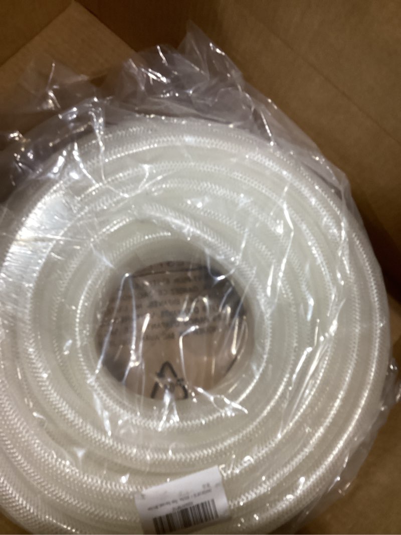 Condition photo showing New/Like New for DAVCO 5/8" ID × 50 ft Heavy Duty Braided Clear Plastic Vinyl Tubing, Flexible High Pressure Reinforced PVC Vinyl Tube Hose, Non-toxic, BPA Free 5/8"ID 50 Feet