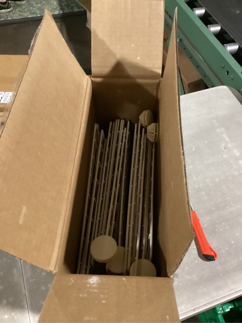 Condition photo showing New/Like New for Amazon Basics 6 Cube Wire Grid Storage Organizer, Stackable Cubes, Cubby Bookcase, Display Shelf, 14" D x 14" W x 14" H, Black Black 6 Cube