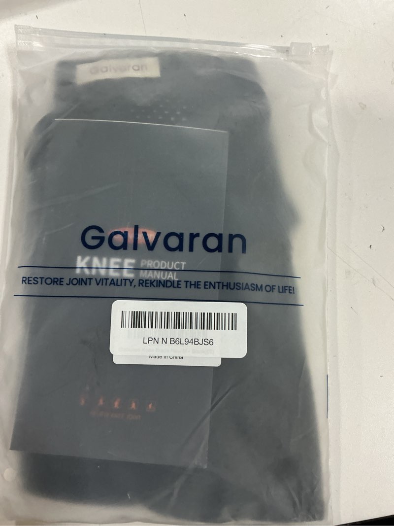Condition photo showing New/Like New for galvaran knee brace with side stabilizers for meniscal tear knee pain acl mcl arthritis injuries recovery, breathable adjustable knee support for men and women black medium