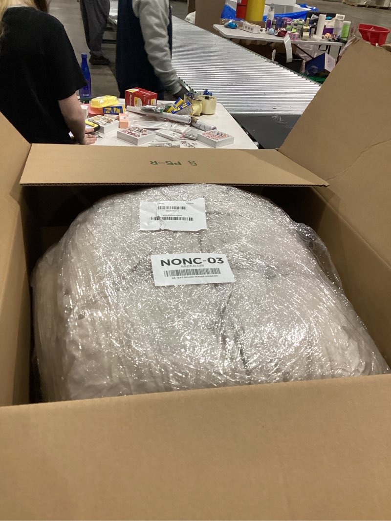 Condition photo showing New/Like New for Porch Swing Cushion with Backrest,Waterproof Bench Cushion for Outdoor Furniture,2-3 Seater Replacement Thickened 5 in swing cushion,with Ties,Patio,Outdoor,Backyard and Cream (Cream,60x40 in) 60''×40''×5'' Cream