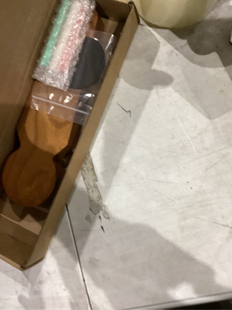 Condition photo showing New/Like New for teslyar wooden beer tap handle for kegerator – large chalkboard keg tap handle display for bar, brewery, homebrew – customizable beer faucet handle (brown)