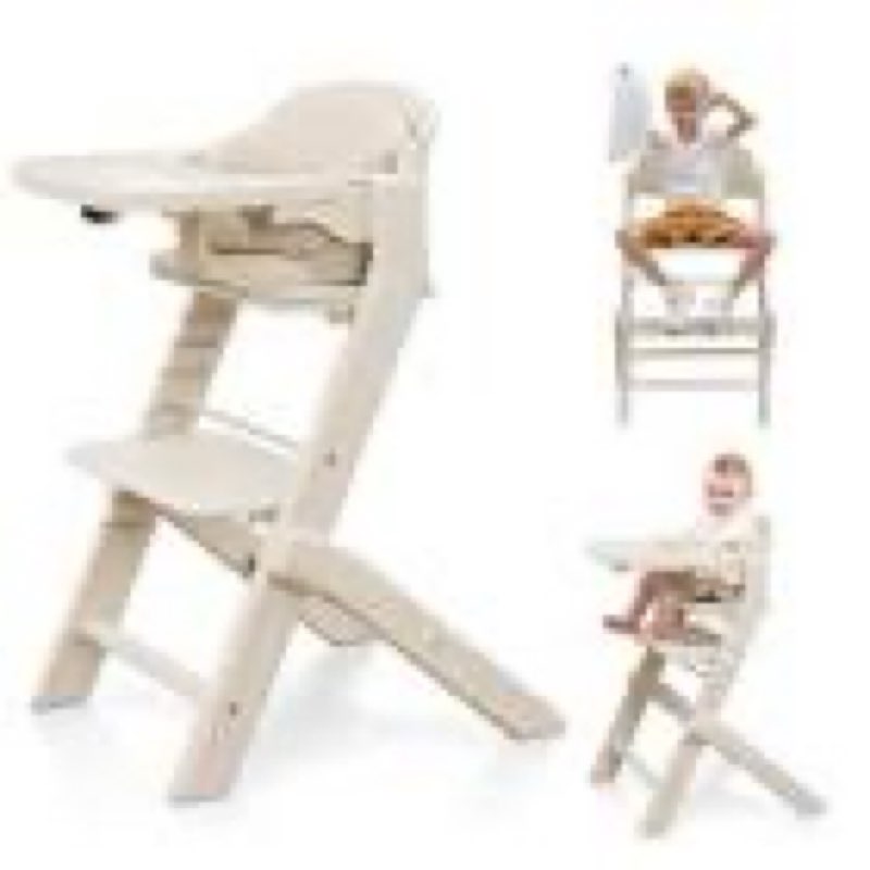 obee odee 3-in-1 portable baby high chair for babies and toddlers, convertible easy clean infant fol