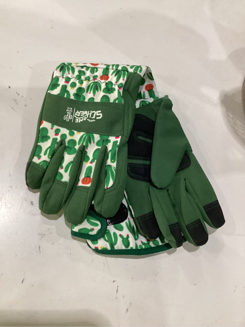 Condition photo showing Good Condition for schwer gardening gloves for women, reinforced fingertips & palm, l010, l | touchscreen, forearm protection, abrasion resistant, breathable, comfortable, rose pruning, weeding, gardening tools, gifts 1 pair large