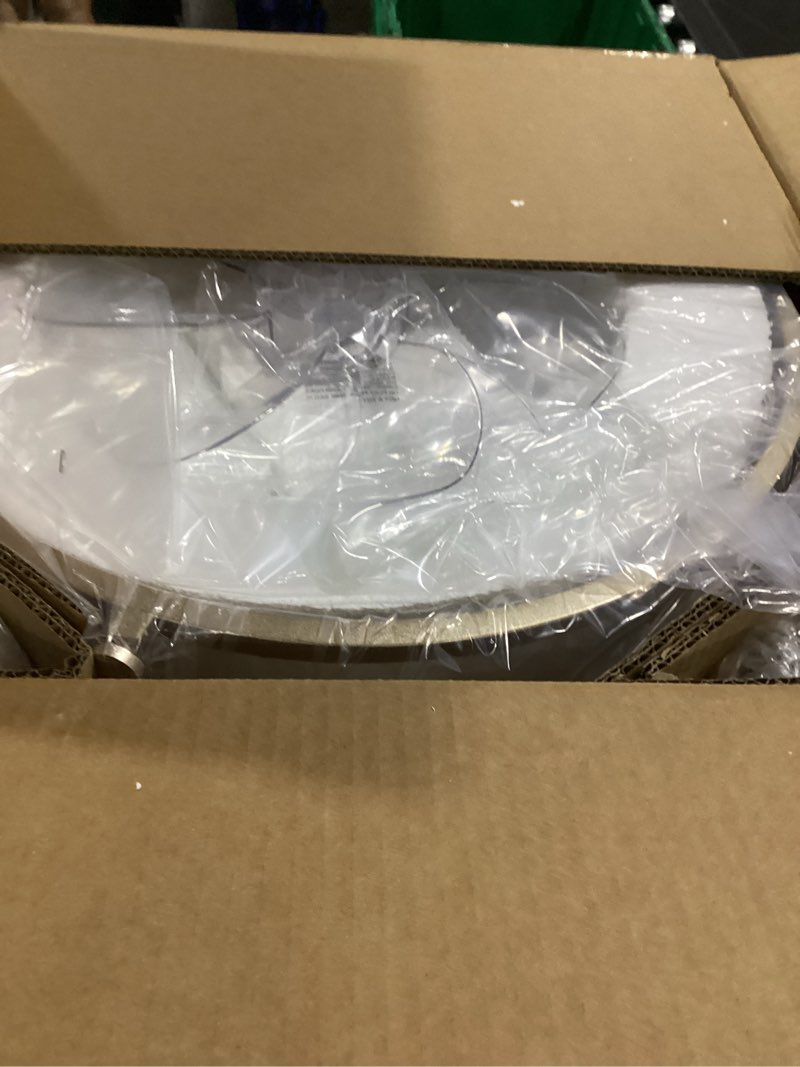 Condition photo showing Good Condition for 20" gold crystal fandelier ceiling fans with lights, gold crystal industrial chandelier ceiling fan with light and remote, caged with 6 speeds for bedroom, nursery, living room