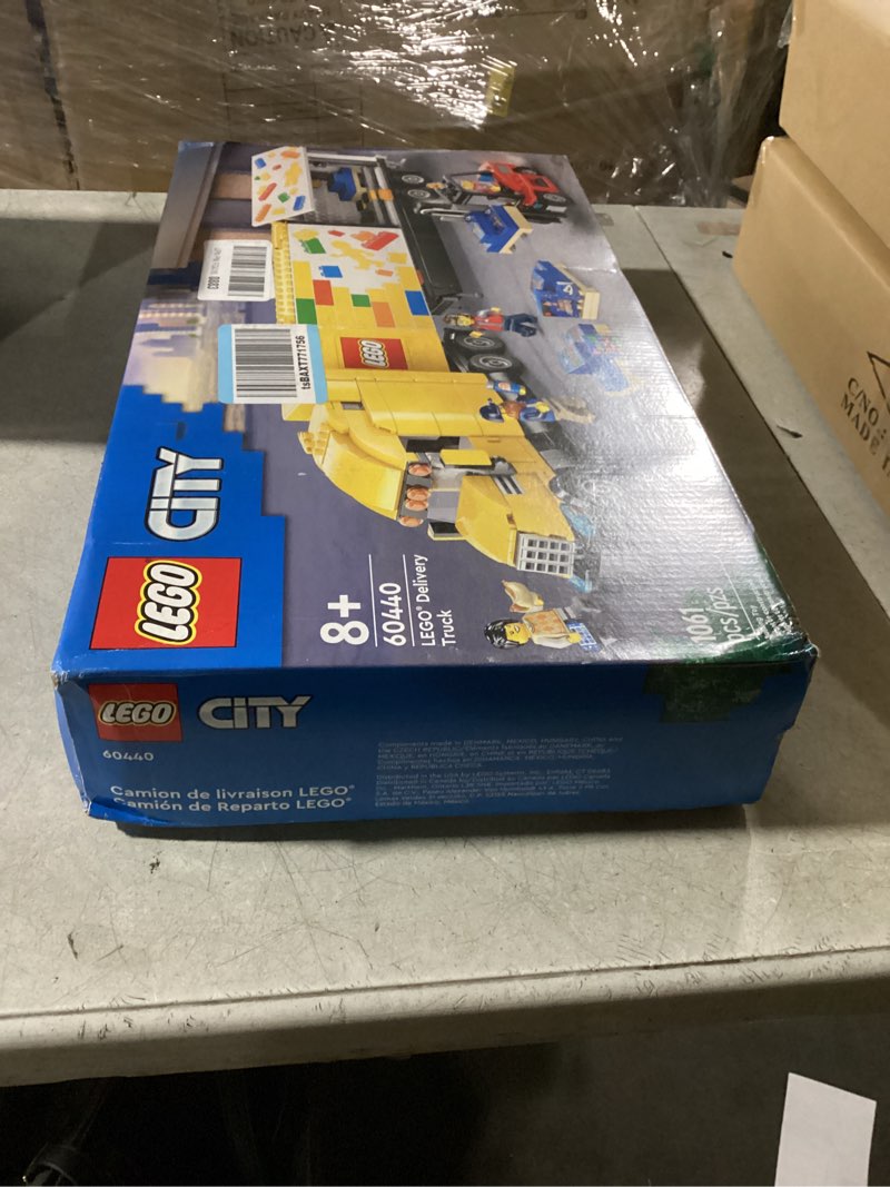 Condition photo showing New/Like New for LEGO City Yellow Delivery Truck Toy - Semi Truck Building Toy for Boys & Girls, Ages 8+ Years - Gift for Birthdays - Pretend Play W/ 3 Minifigures - 60440