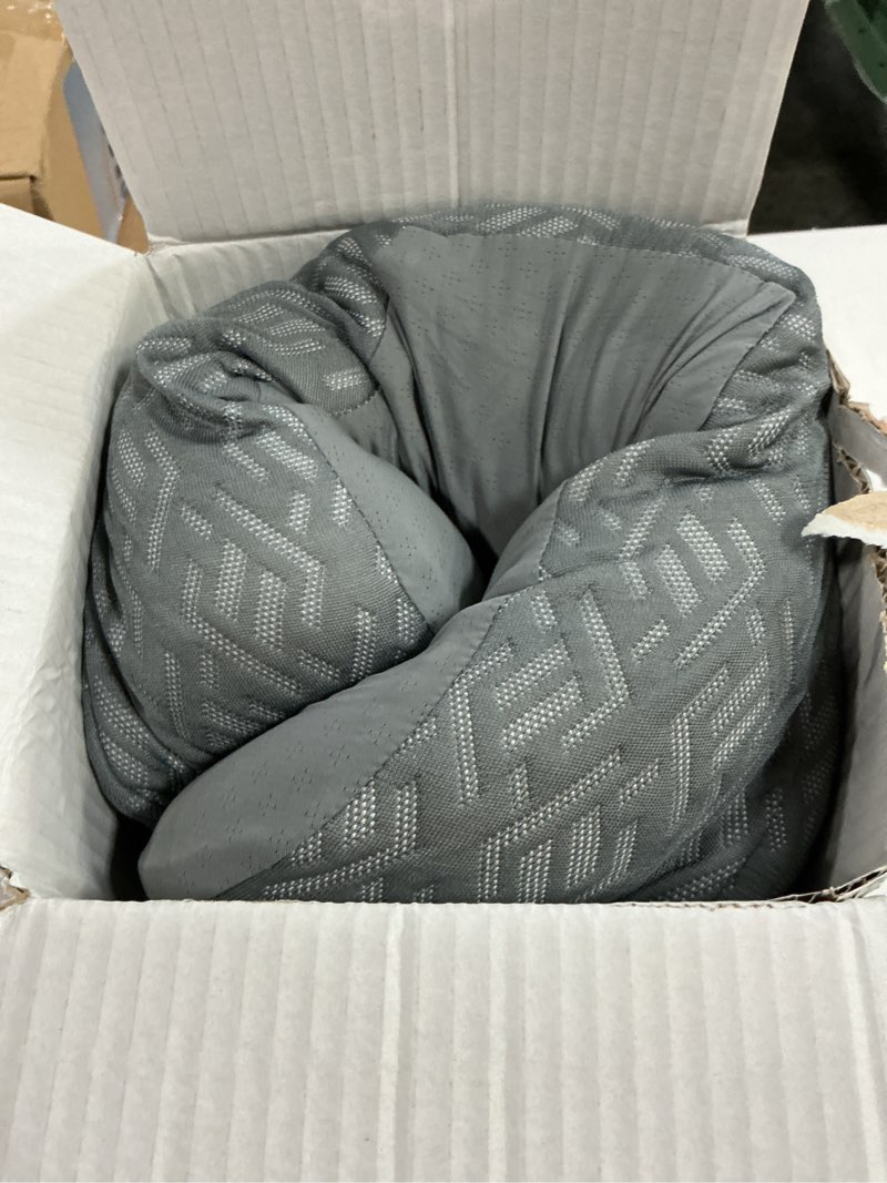 Condition photo showing As Is for elviros cervical neck pillow for neck pain relief, cpap pillow for side, back & stomach sleepers, ergonomic orthopedic pillow for cpap users to reduce air leaks and mask pressure, dark grey dark grey 23.6"lx16.3"wx4.9/5.1"h