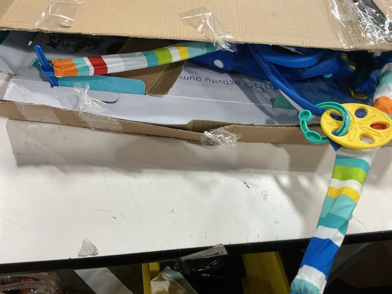 Condition photo showing As Is for bright starts disney baby finding nemo mr. ray ocean lights & music gym, ages newborn +