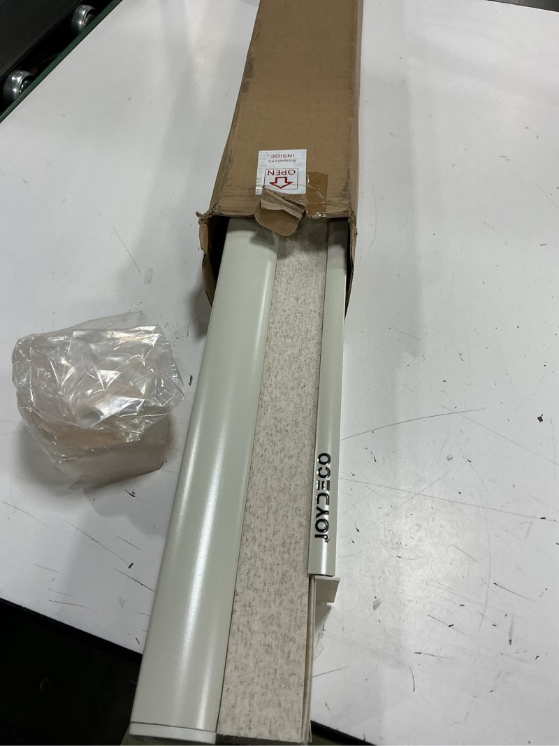 Condition photo showing Good Condition for joydeco no drill linen cellular blinds for indoor windows, light filtering cordless cellular shades for thermal insulation noise reduction, window shades for home (linen cream, 46" w x 64" h) linen - beige 46"w x 64"h