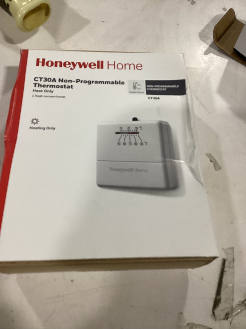 honeywell home ct30a heat only 24-volt mechanical non-programmable thermostat