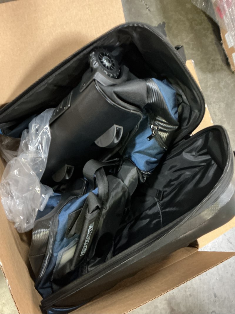 Condition photo showing Good Condition for findway golf travel bags for airlines with wheels and abs hard case top, protect your clubs, waterproof 1680d oxford fabric and oversize tank wheels, lightweight and easy to maneuver blue
