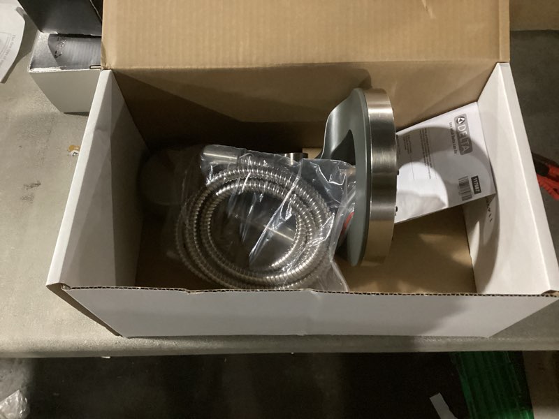 Condition photo showing Good Condition for Delta 5-Setting In2ition 2-in-1 Dual Shower Head with Handheld High Pressure ProClean Spray, Brushed Nickel Detachable Shower Head with Hose, 1.75 GPM Flow Rate, Spotshield Brushed Nickel 75548SN