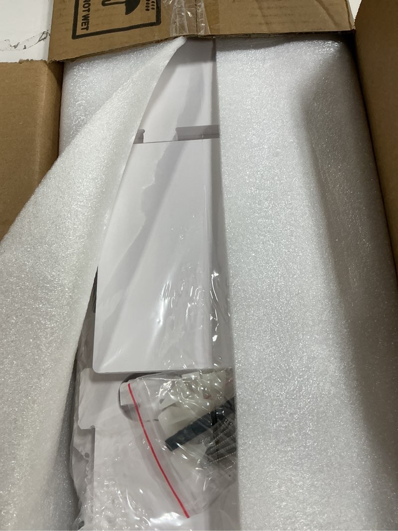 Condition photo showing New/Like New for aojezor toilet paper holder stand: small bathroom storage cabinet for small spaces,white 31.5"h white