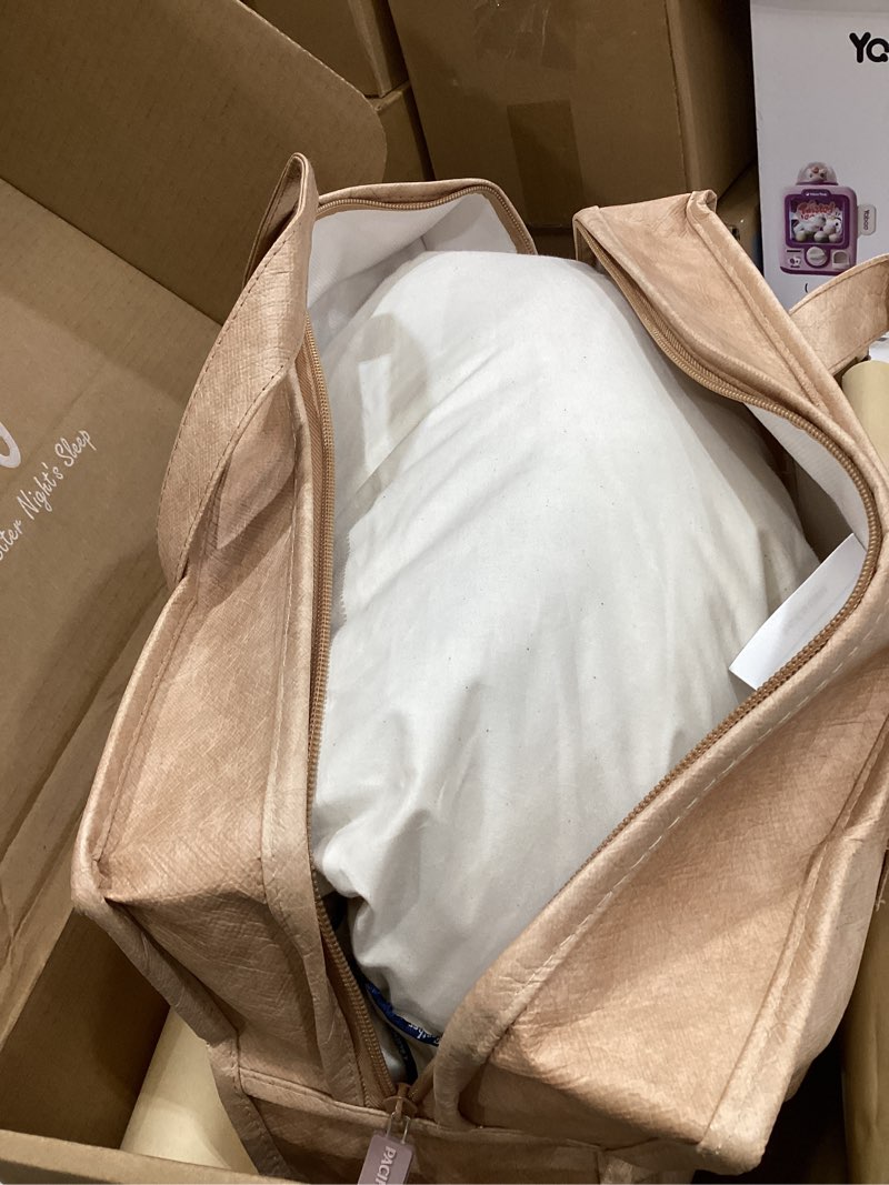 Condition photo showing Good Condition for pacific coast down pillow, luxury hotel collection bed pillow for sleeping, standard size of 1, 100% organic cotton shell, 650 fill power, soft pillows, suit for stomach sleepers standard (pack of 1) soft