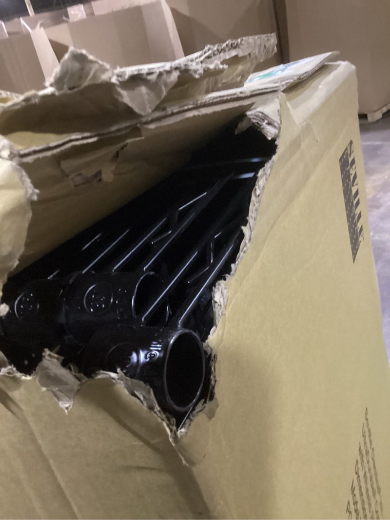 Condition photo showing Good Condition for Seville Classics UltraDurable Heavy Duty NSF Solid Steel Wire Rack Storage Unit, Organizer for Garage, Warehouse, Office, Restaurant, Classroom, Kitchen, Black, 5-Tier Shelving, 48" W x 18" D Black 5-Tier Shelving, 48" W x 18" D