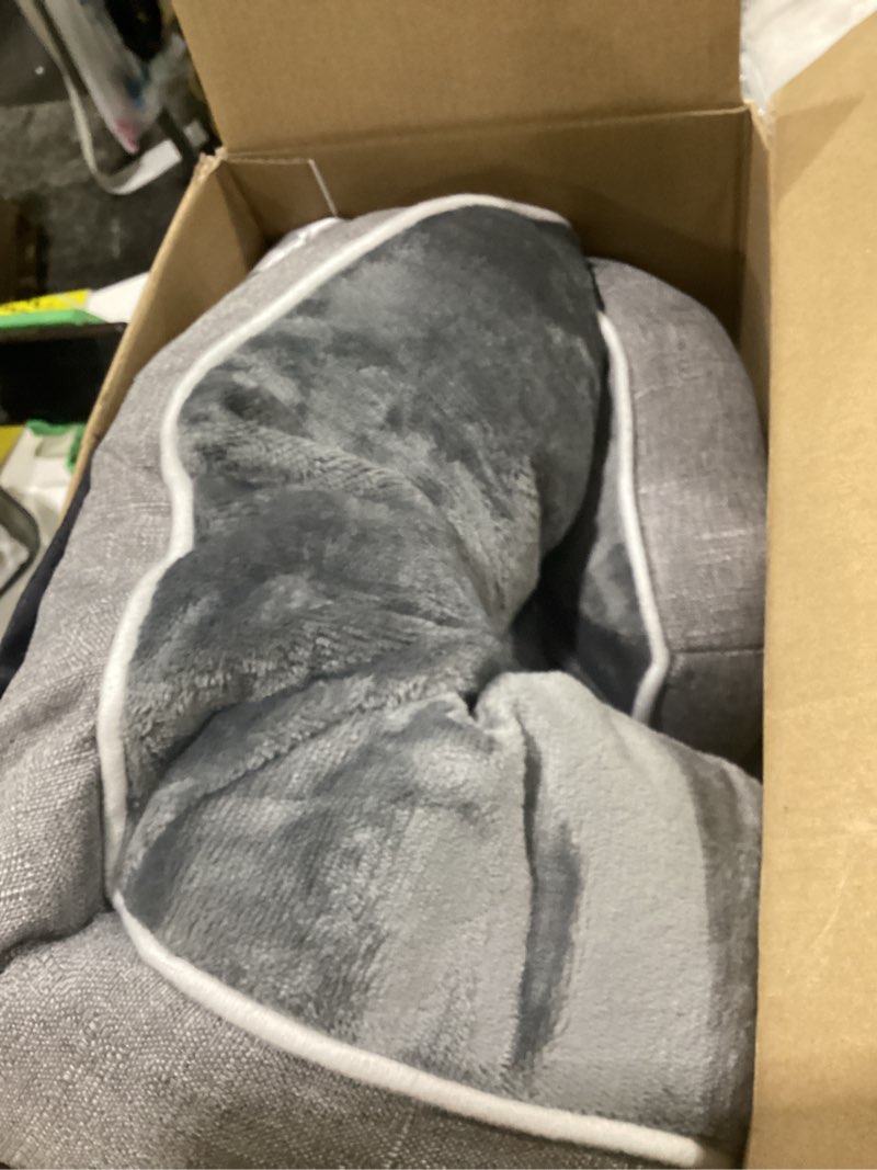 Condition photo showing Good Condition for eheyciga orthopedic dog beds for large dogs, waterproof memory foam large pet bed with sides, non-slip bottom and egg-crate foam dog couch bed with washable removable cover, grey 35.0"l x 22.0"w x 6.5"th grey