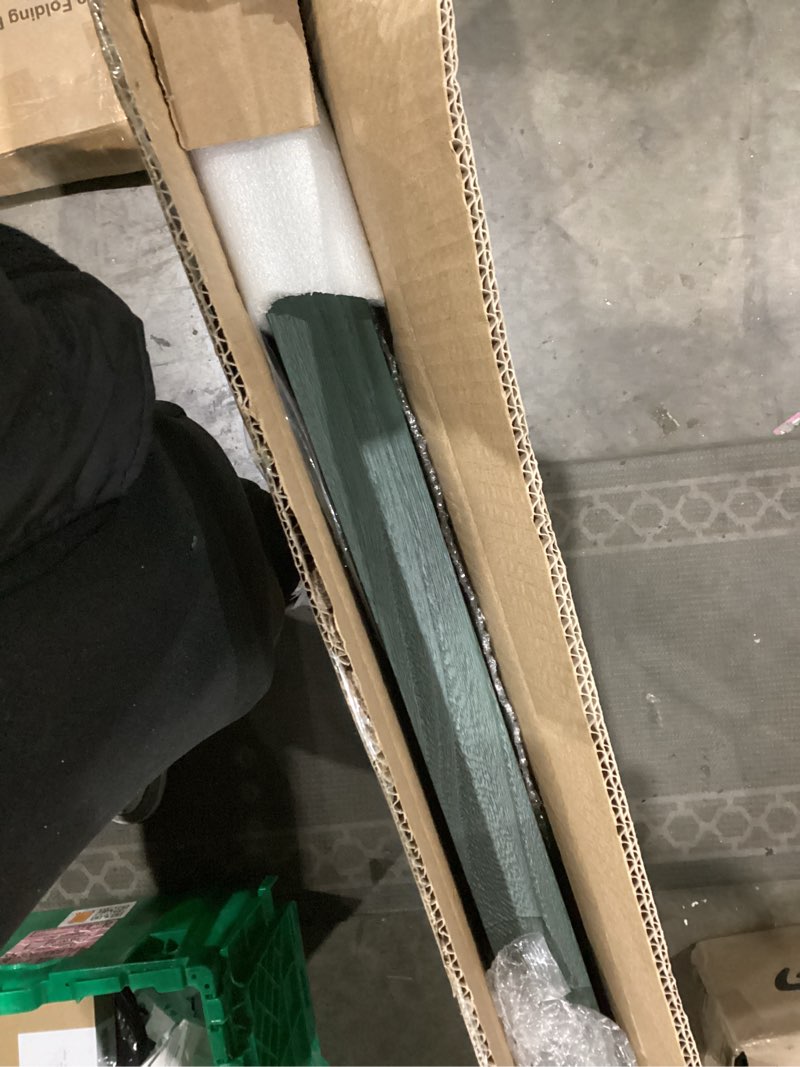 Condition photo showing Good Condition for Square Ottoman Table Tray 24" - Rustic Wooden Serving Tray for Farmhouse Decorative Oversized Coffee Table Trays Living Room Kitchen Counter Breakfast Green 24" x 24" x 1.6" Green