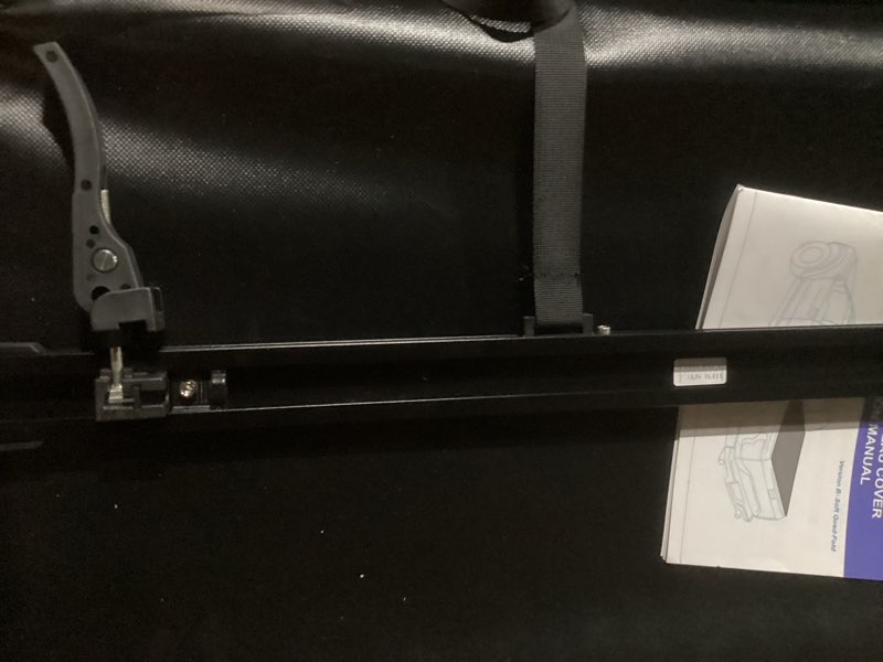 Condition photo showing As Is for mostplus 5.5ft quad fold soft truck bed tonneau cover on top compatible for ford f150 2015-2025 2026 f-150 bed fourth fold styleside bed cover 67inch 5.5 ft 4-folding soft