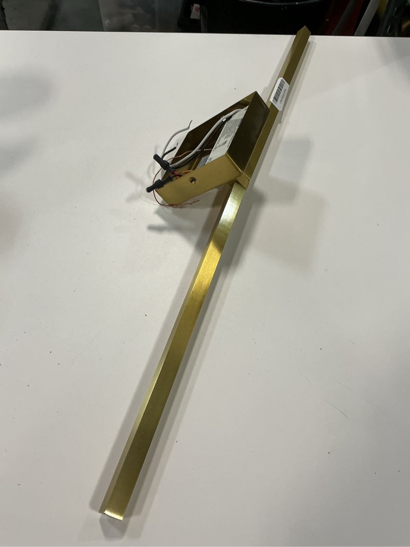 Condition photo showing As Is for Gold Bathroom Vanity Light Fixtures - 30 inch Rotatable Modern LED Vanity Lights for Bathroom with 3500K Warm White Lighting Brushed Bath Wall Sconce Over Mirror Gold 30INCH