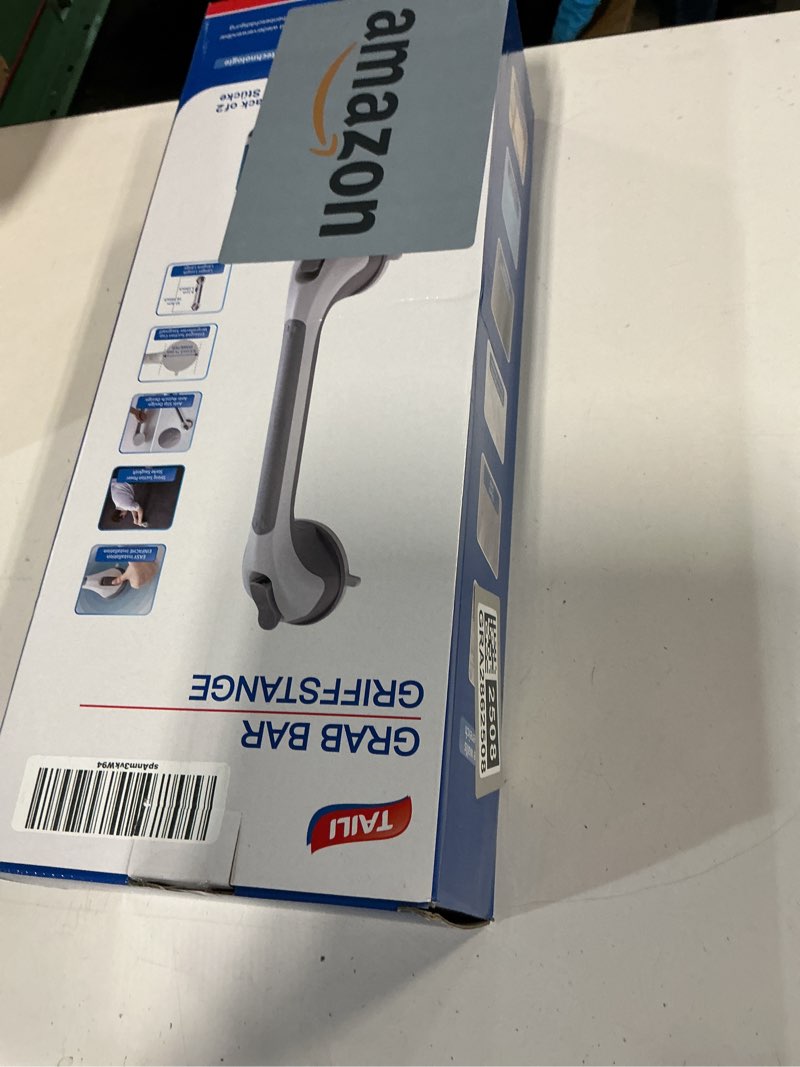 Condition photo showing New/Like New for TAILI Shower Grab Bar 2 Pack 16 Inch Suction Grab Bars for Bathtubs & Showers, Heavy Duty Shower Handle Removable Shower Handrails for Elderly and Seniors, No Drilling Waterproof, Silver 16.8" Silver(2 Pack)