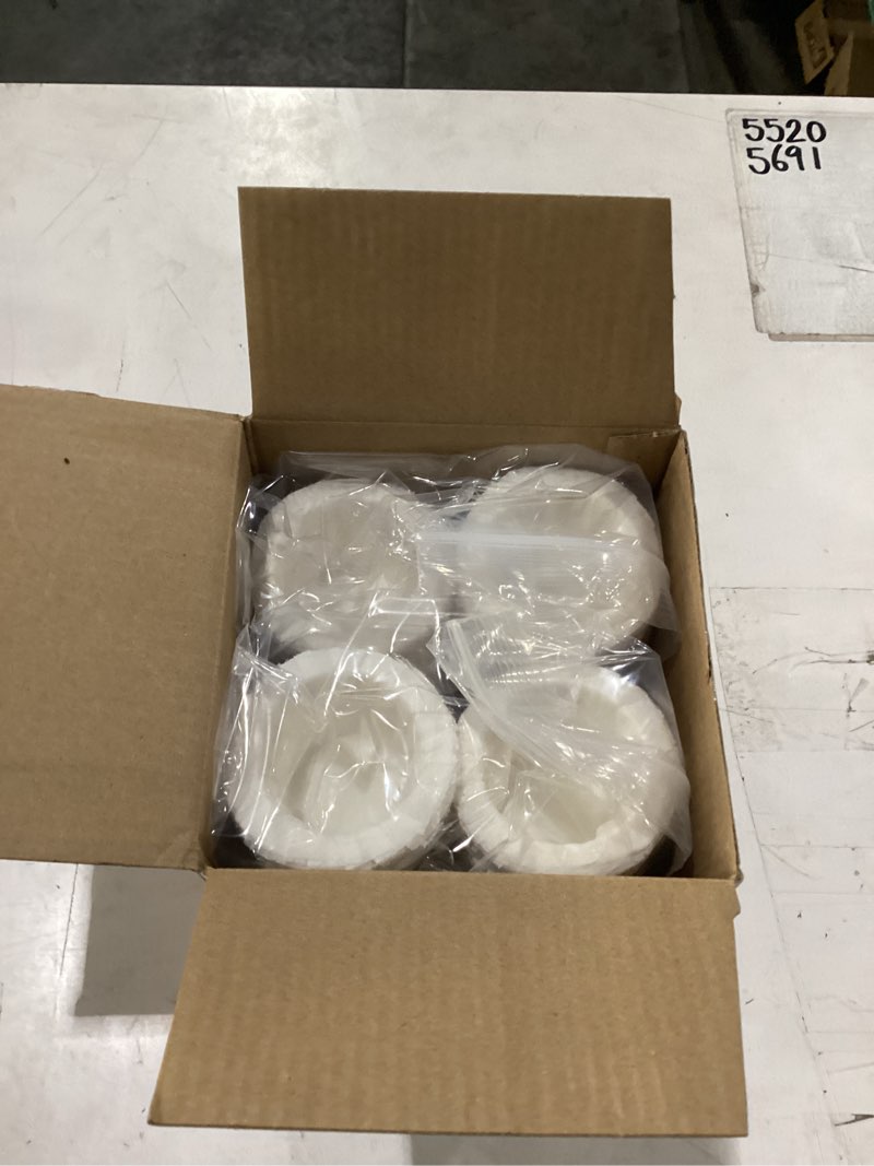 Condition photo showing New/Like New for 4 pack reusable k cups filters,universal kcup coffee pods for keurig1.0 and 2.0 coffee makers black 0 count + 4 k-cups