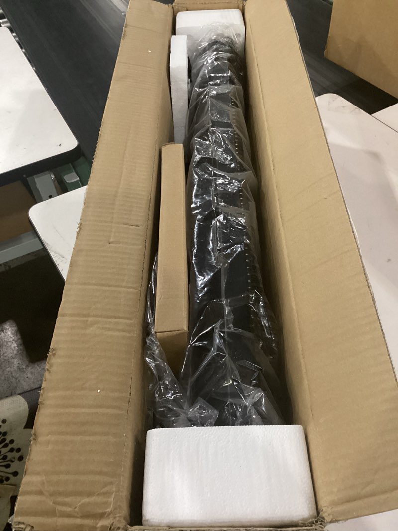 Condition photo showing Good Condition for not tested**** encyclpo patio heater for outdoor use,1500w infrared, 36 in portable tower heater, 3 levels, ipx5 waterproof, tip-over&overheat protection for garage, indoor, large room, backyard, home dark black