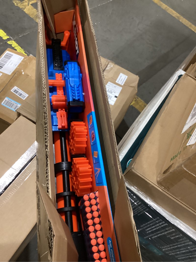 Condition photo showing Good Condition for x-shot insanity motorized rage fire by zuru 72 darts, air pocket technology darts, dart storage, blasting power, auto feeding belt, tripod & scope, outdoor toy for boys, girls, teens, adults