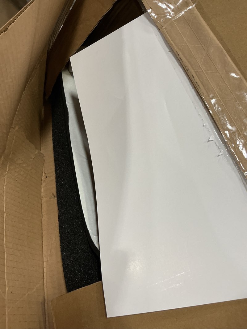 Condition photo showing As Is for camco 14-inch x 14-inch camper roof a/c gasket kit - features a waterproof compression seal, self-adhesive picture frame gasket, and self-adhesive leveling pads (25071) pack of 1